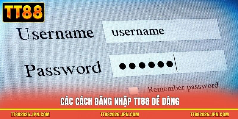 Các cách đăng nhập TT88 dễ dàng