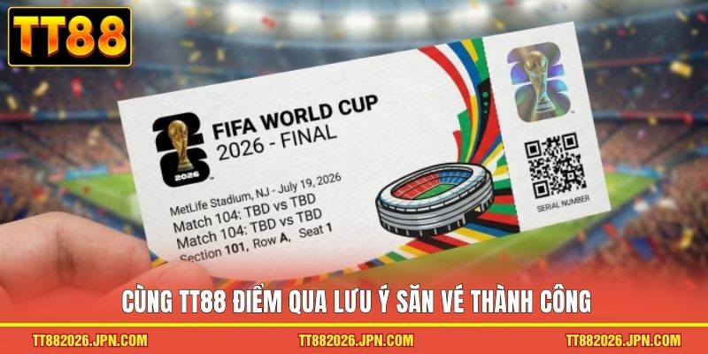 Cùng TT88 điểm qua lưu ý săn vé thành công