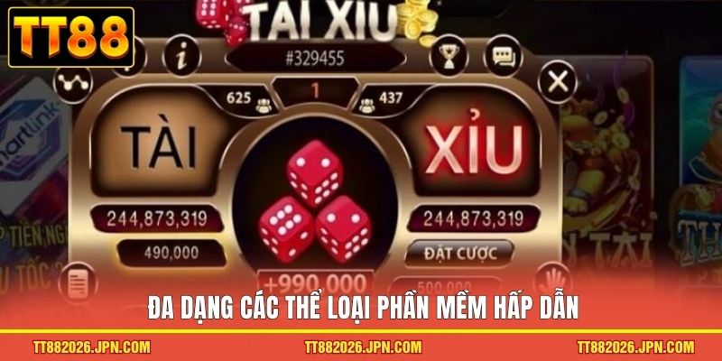 Đa dạng các thể loại phần mềm hấp dẫn